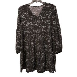 Black Polka Dot Dress Medium